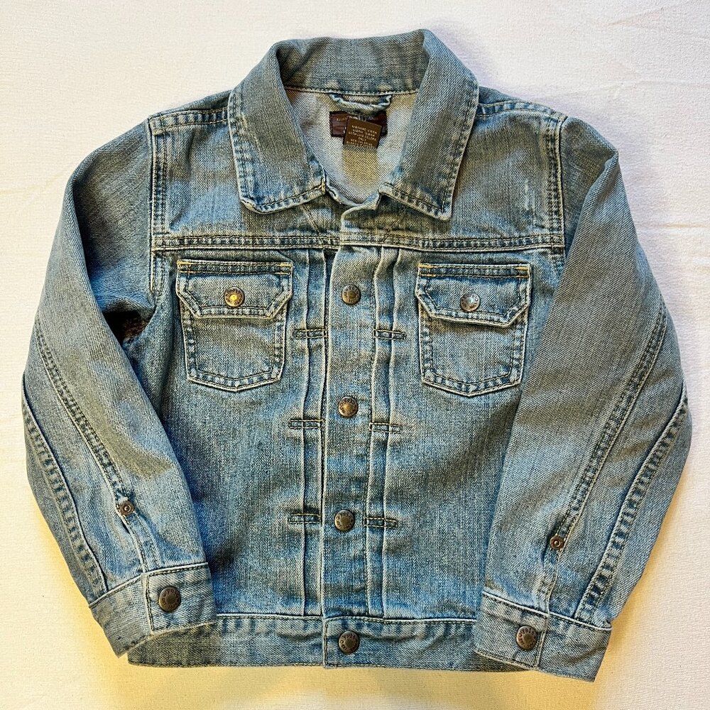 Polo Ralph Lauren American Dungarees Girls Denim Jacket 100% Cotton Size 5‎
